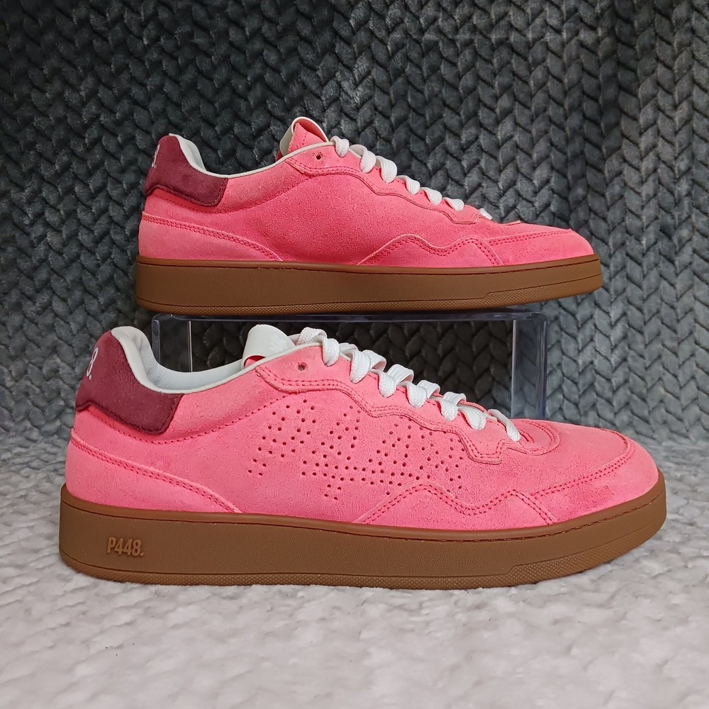 P448 Vert Electric Women's Skate Shoe Fluorescent Pink Suede Sz EU 38 US W 7.5-8